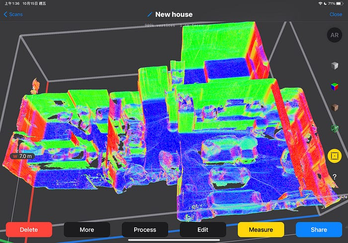 IPad上面超好用的空间扫描3D Scan App