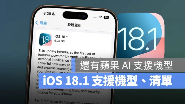 iOS 18.1 支持机型清单，包含 6 款支持 Apple Intelligence 的 iPhone 一次看 第1张